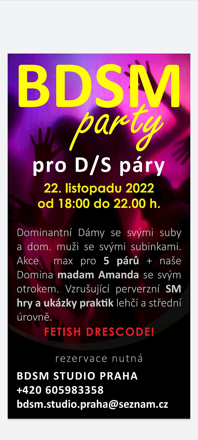 BDSM inzerát